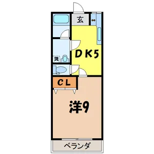 コモドカーサ下小出【2階】の間取り