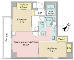 イトーピア根津【7階】の間取り