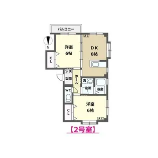 ピアメゾン【1階】の間取り