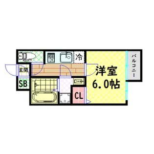 エスリード本町レジデンス【2階】の間取り