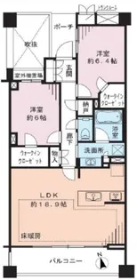 プラウド蘆花公園【4階】の間取り