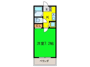サンハイムHOKYO【1階】の間取り