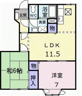 クレストールD【1階】の間取り