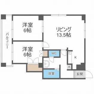 ドリームハウス澄川【4階】の間取り