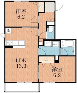 Demeure Crecia I【2階】の間取り