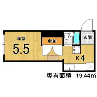 メゾンPiPi【5階】の間取り