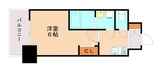 エスリード神戸兵庫駅アクアヴィラ【3階】の間取り