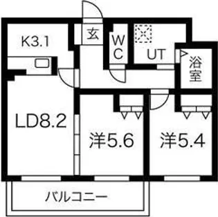 ALPHA STAGE Sapporo(アルファステージサッポロ)【1階】の間取り