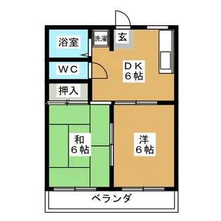 コスモハイツ松本II【2階】の間取り