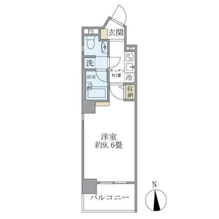 アールプライム大手町【6階】の間取り