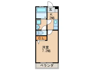 CREflast井尻B【2階】の間取り