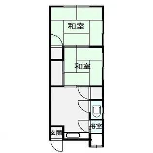 第1薮花荘【2階】の間取り