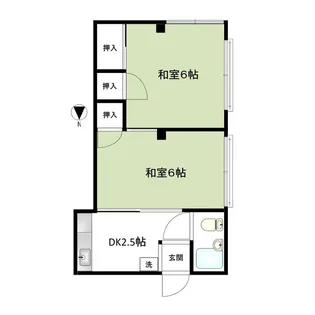 コーポ杉本【2階】の間取り