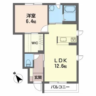 シャーメゾンMIKI A棟【1階】の間取り