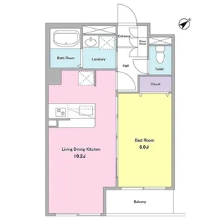 NTPRレジデンス大井町【4階】の間取り