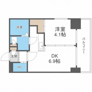 小泉マンションMem19【4階】の間取り