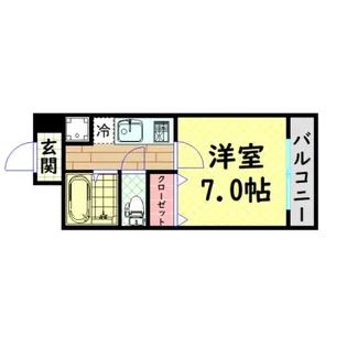 グラマシー心斎橋東【3階】の間取り