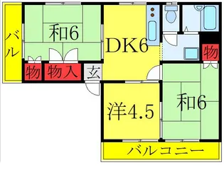 オカダメゾン【3階】の間取り