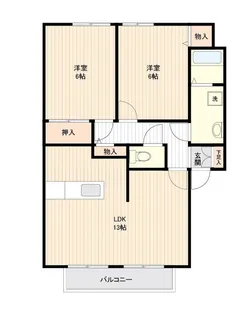 ランドベアー21【2階】の間取り