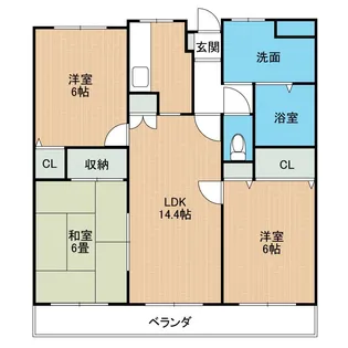 アーサー島崎リベックス【5階】の間取り