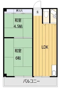 コーポ・サンシャイン【3階】の間取り