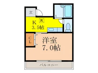 プリマヴェ-ラI【2階】の間取り