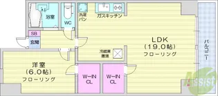 二軒茶屋グランドハイツ【7階】の間取り