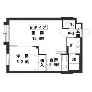 グランメールらいらっく【2階】の間取り