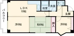 サンシティ苫小牧【4階】の間取り
