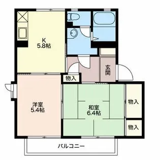 フレグランス和光【1階】の間取り