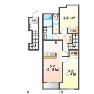 アイエスパレス・ウェスト【2階】の間取り