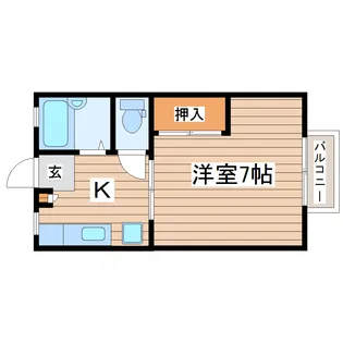 アーバンハイツ【2階】の間取り