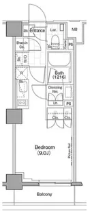 ザ・パークハビオ新宿【1階】の間取り