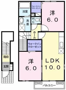 プリムヴェール【2階】の間取り
