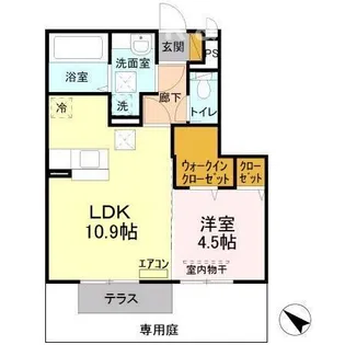 メルベーユおおたかの森 2号棟【2階】の間取り