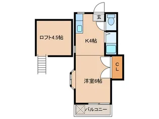 シティベールふれんどA【2階】の間取り
