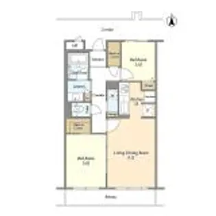 RESTA目黒【1階】の間取り