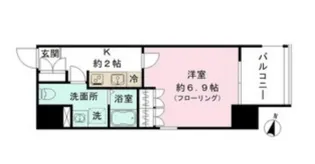 プリューム中野坂上【6階】の間取り