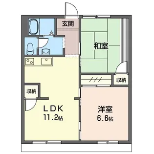 ドゥ・ルミエール【1階】の間取り