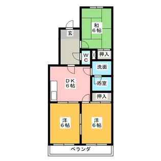 サンシャインガーデン【2階】の間取り