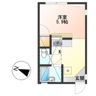 メイプル【2階】の間取り