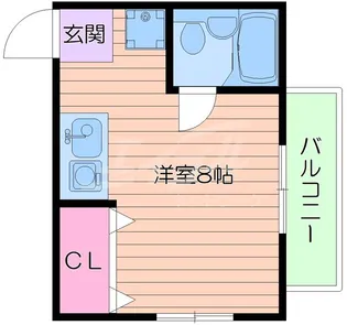 津島ハイツII【2階】の間取り