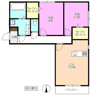 ベル・クレール・ルポ【3階】の間取り