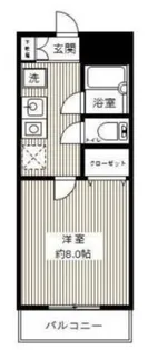 ベルデ北千束【5階】の間取り