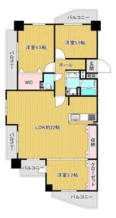 サーパスシティ新屋敷一番館【12階】の間取り