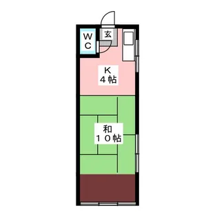 高砂マンション【1階】の間取り