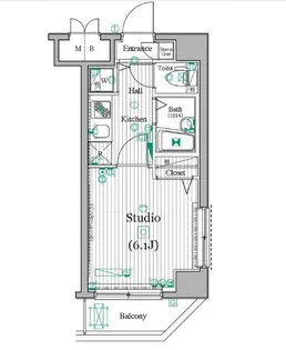 ガーラ・シティ東陽町【4階】の間取り