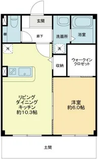 フォブールマドカ【1階】の間取り