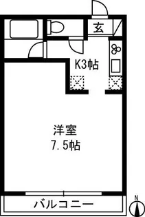 メゾンロアールノナカ【2階】の間取り