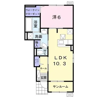 ガーデンハウス 梅の里 A【1階】の間取り